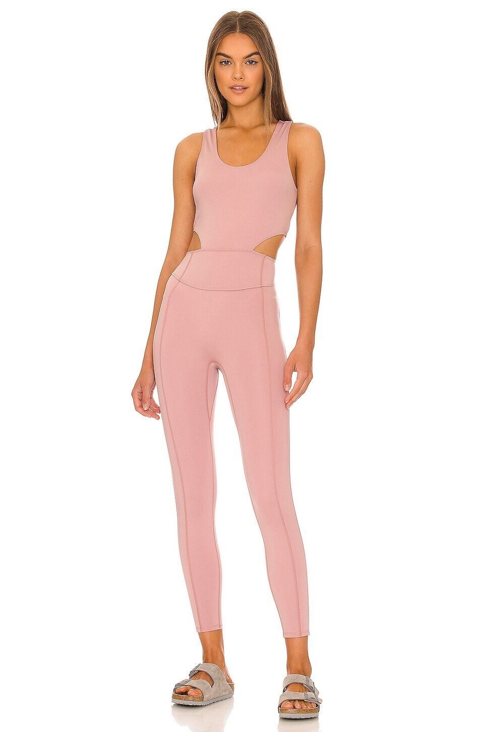 Free People Free People Movement Back It Up Jumpsuit Mauve Swoon Size 27" / US 4 / IT 40 - 1 Thumbnail