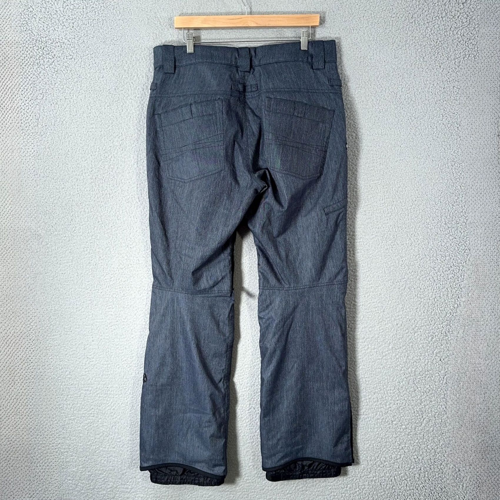 686 686 Authentic Raw Insulated Snow Pants InfiDRY 10K Mens L Large Blue Winter Snow Skiing Pants Mens Size US 33 - 5 Thumbnail