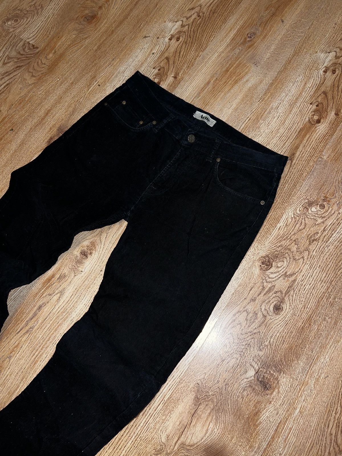 Acne Studios × Velvet × Vintage Acne Ace Cord Black 33/34 Size US 32 / EU 48 - 4 Thumbnail