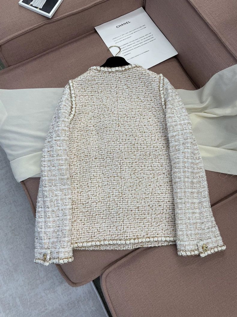 Chanel Chanel 26C gold thread stitching tweed four-pocket jacket Size XS / US 0-2 / IT 36-38 - 3 Thumbnail