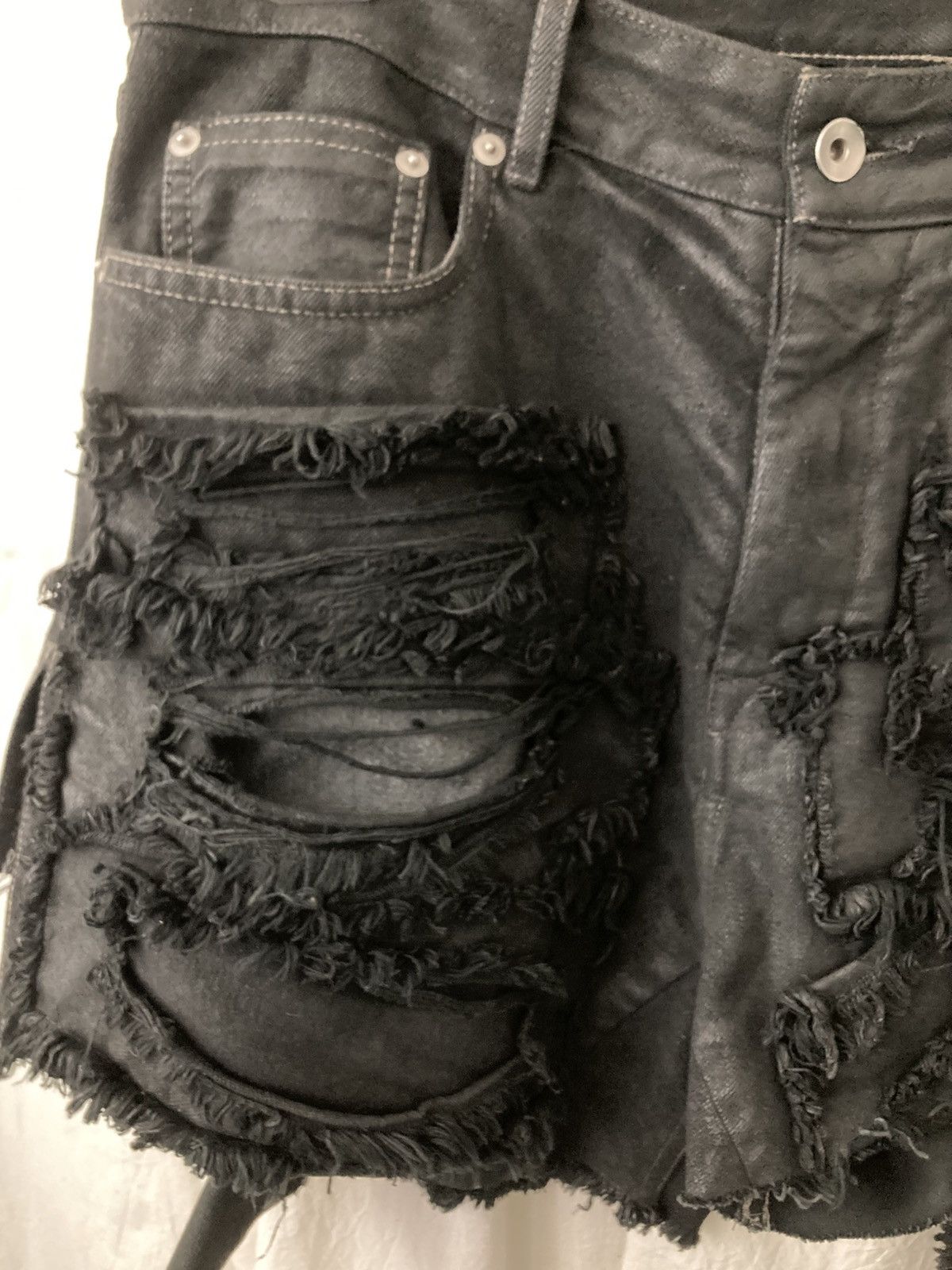 Rick Owens Drkshdw RICK OWENS / Trucker Cut Offs Denim Shorts Size US 31 - 3 Thumbnail