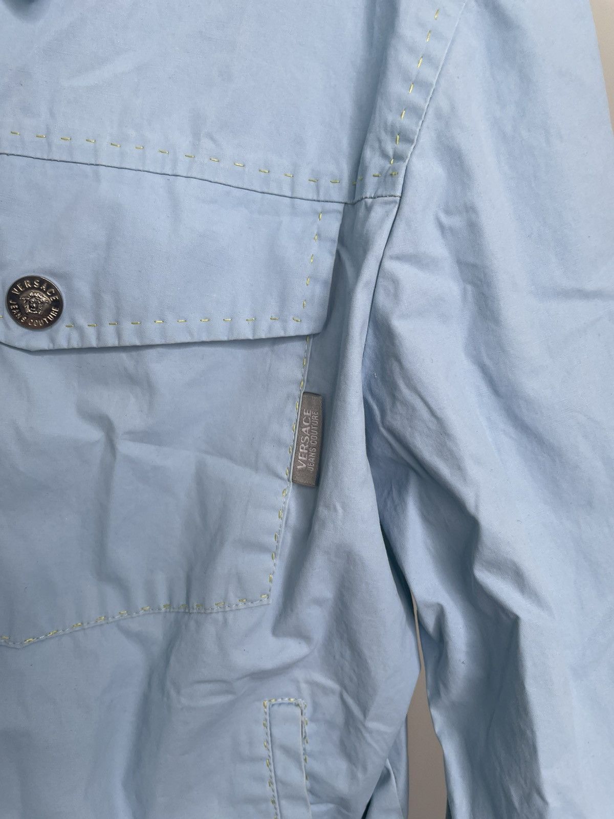 Versace Jeans Couture Versace Jeans Couture Jacket Light Blue Size Medium Size M / US 6-8 / IT 42-44 - 4 Thumbnail