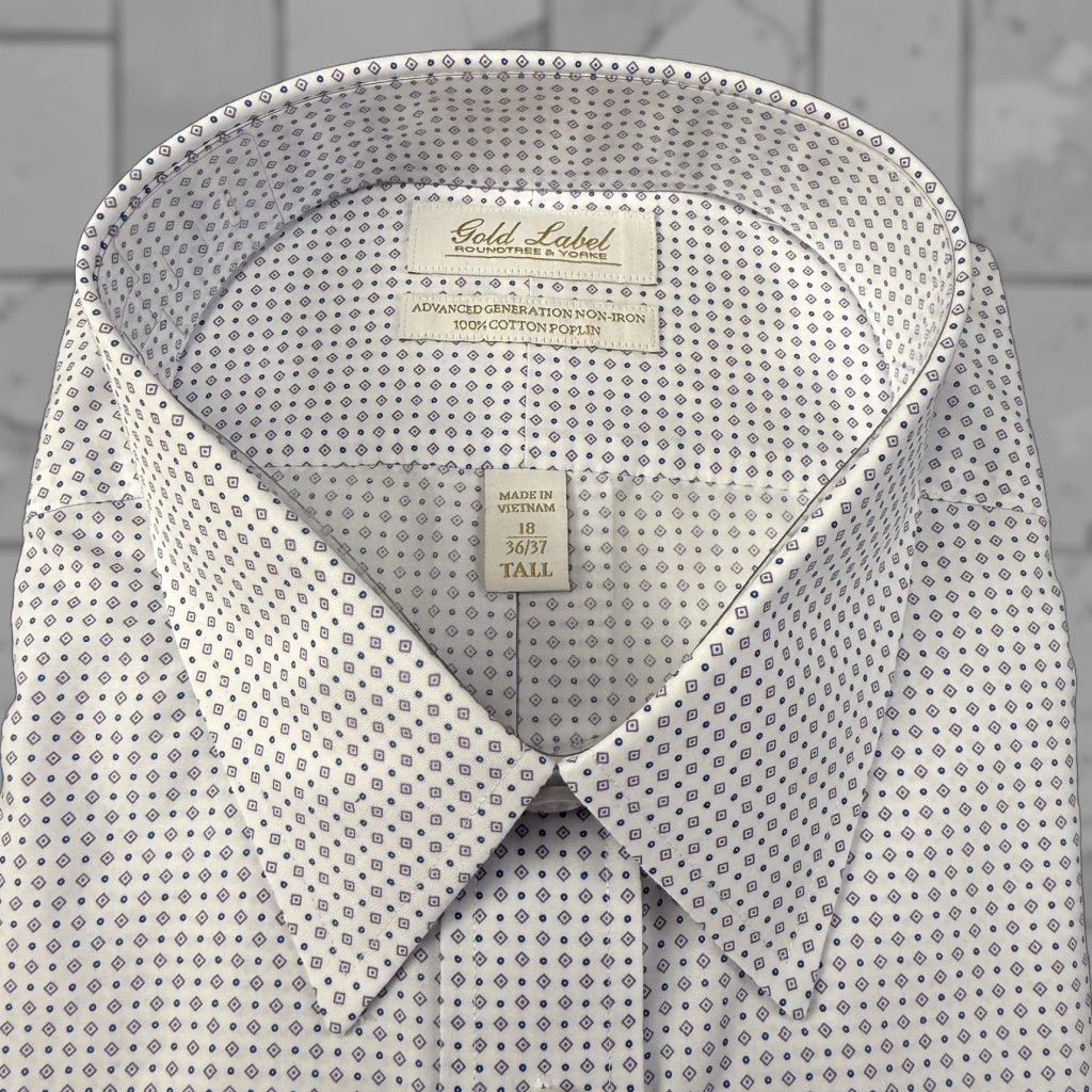 mens gold label dress shirts Ilmio Men's Gold Label Fine Twill -100% Cotton Chassidish (R/L) Shirt 17.5 34/35 / Slim Fit
