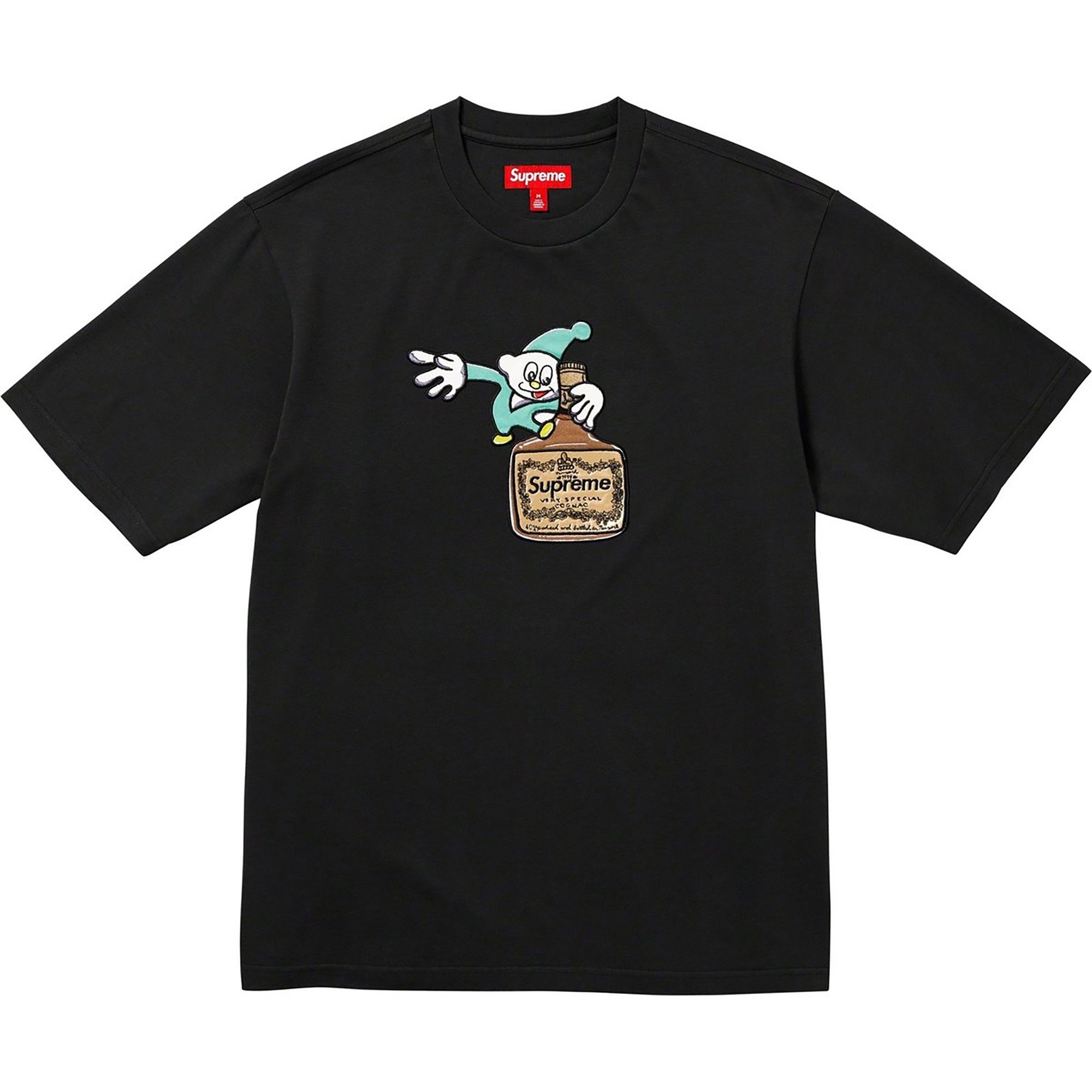 2023 Supreme ELF BOY TOP HENNESSY T-Shirt Black FW23KN102
