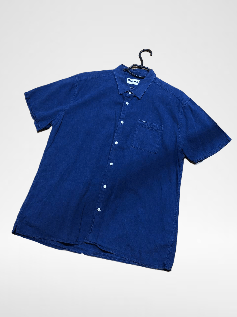 Barbour VINTAGE Y2K Blue Shirt Logo BARBOUR Size US L / EU 52-54 / 3 - 1 Thumbnail