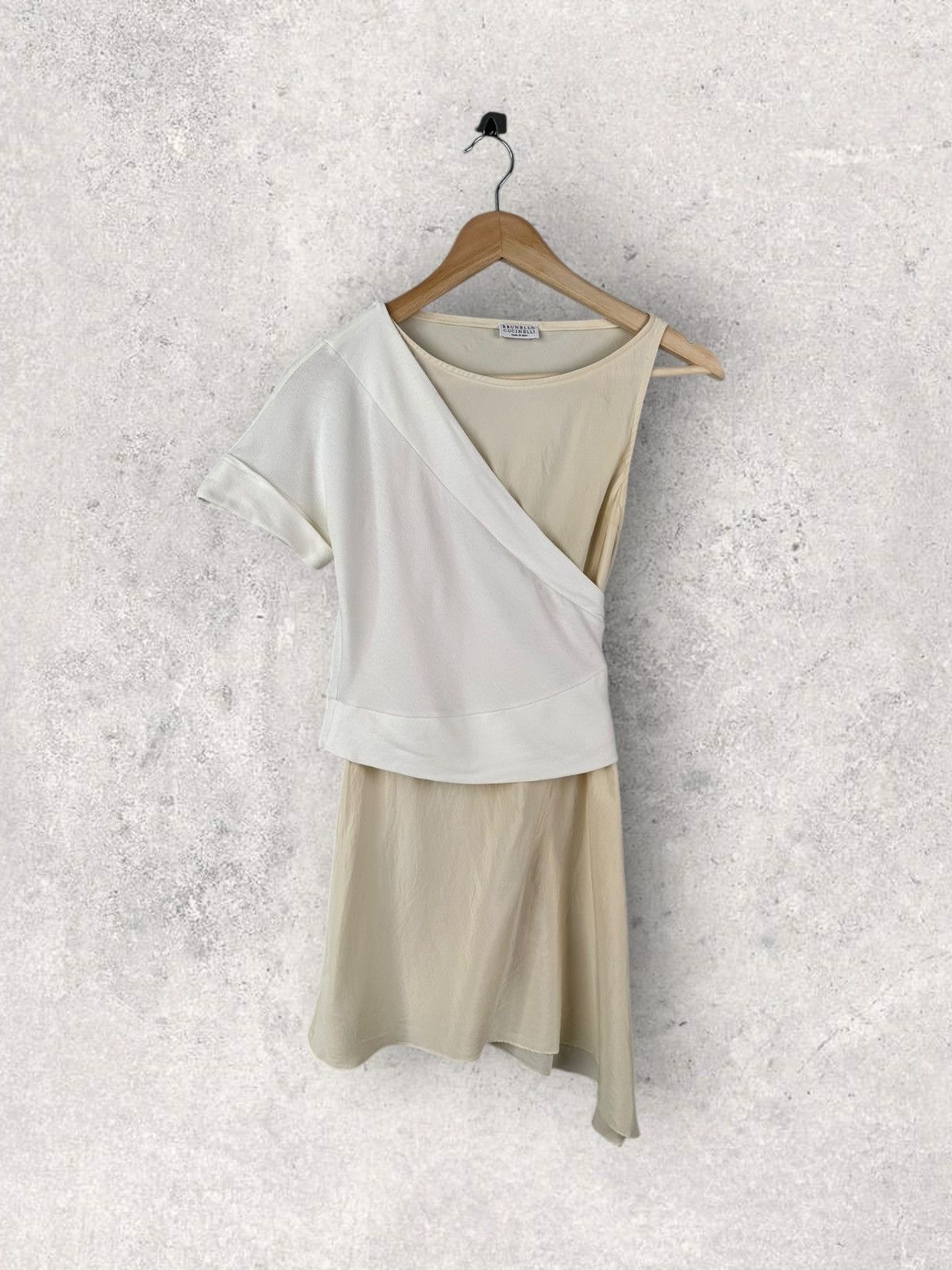 Brunello Cucinelli Brunello Cucinelli Asymmetrical Sleeve Dress Size XS / US 0-2 / IT 36-38 - 1 Thumbnail