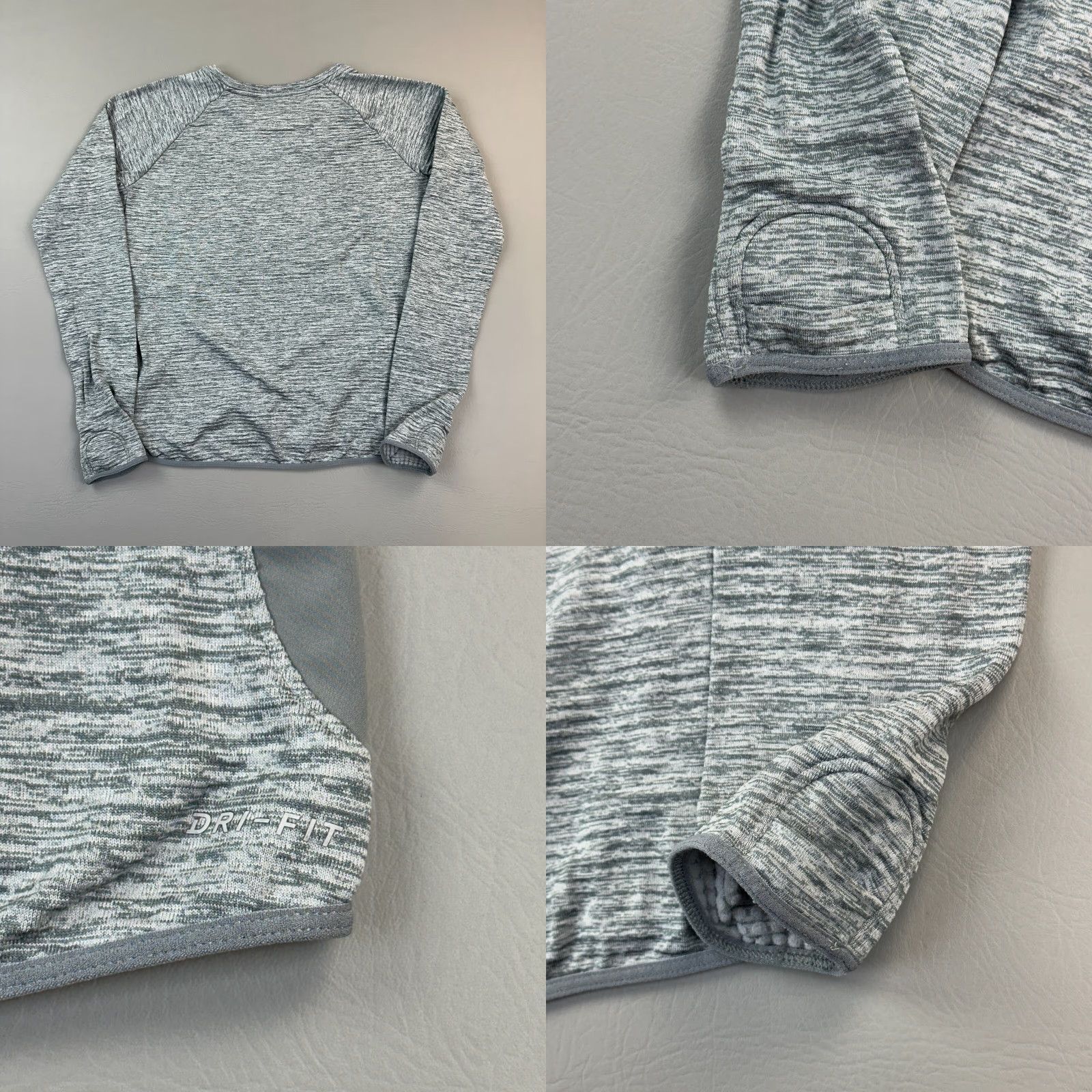 Nike VINTAGE Nike Running Pullover Women's M Gray Dri-Fit Therma Sphere Long Sleeve Shirt Mens Womens Size M / US 6-8 / IT 42-44 - 8 Thumbnail
