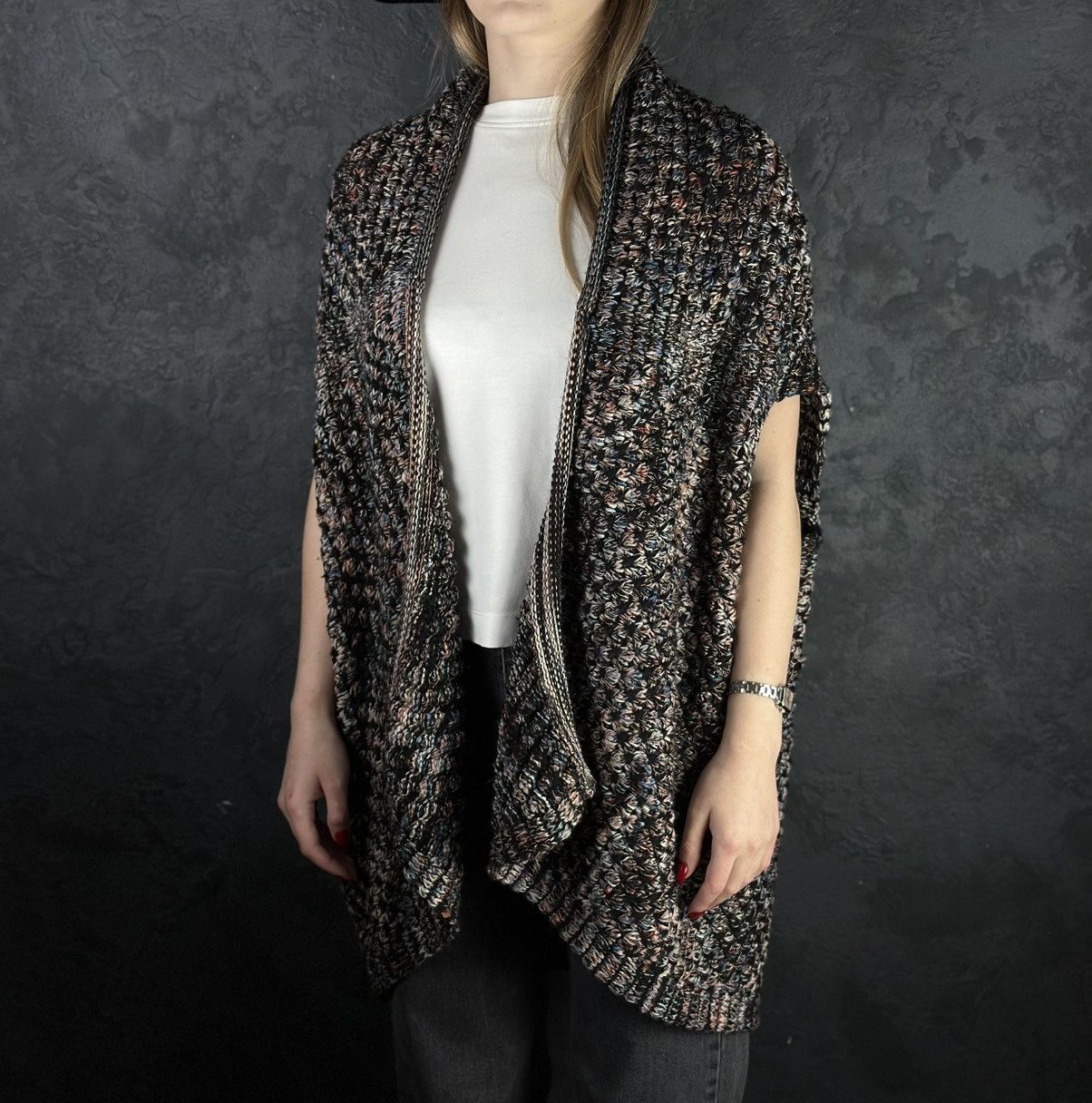 Missoni MISSONI Exclusive Knite Vest Cardigan Multcoliured Designer Size S / US 4 / IT 40 - 1 Thumbnail