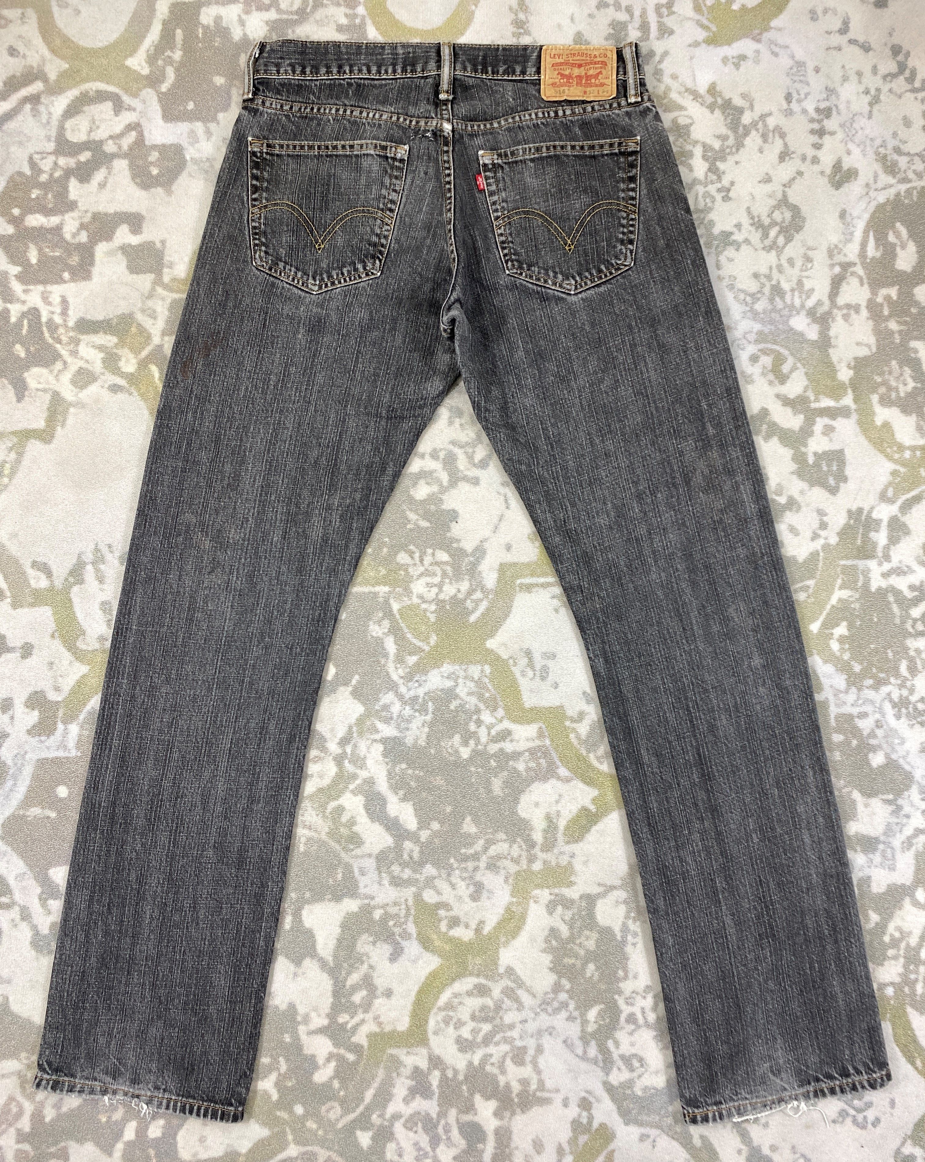 Levi's Black Vintage Levi's 514 Slim Straight Denim 32x34 -JN406 Size US 32 / EU 48 - 2 Thumbnail