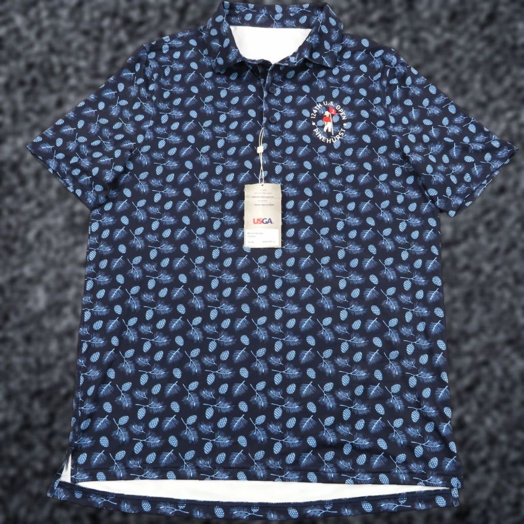 Vintage Pinehurst Polo Medium Mens USGA Golf Shirt Performance All Over Print Pine Tree Polo Size US M / EU 48-50 / 2 - 1 Thumbnail