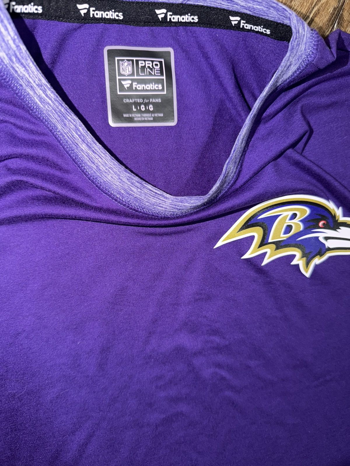 NFL Baltimore Ravens NFL Pro Line fanatics shirt purple large Size US L / EU 52-54 / 3 - 4 Thumbnail
