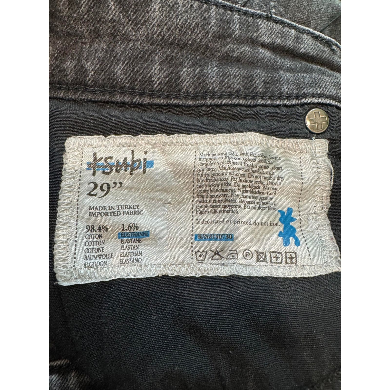 Ksubi Ksubi Black & Red Jeans Size US 29 - 3 Thumbnail