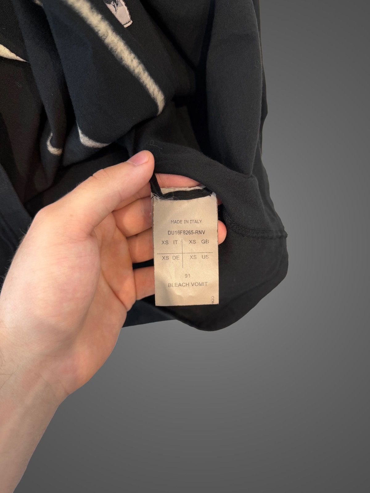 Rick Owens Rick Owens Vomit Long Sleeve from FW16 “Mastodon” Size US S / EU 44-46 / 1 - 7 Thumbnail