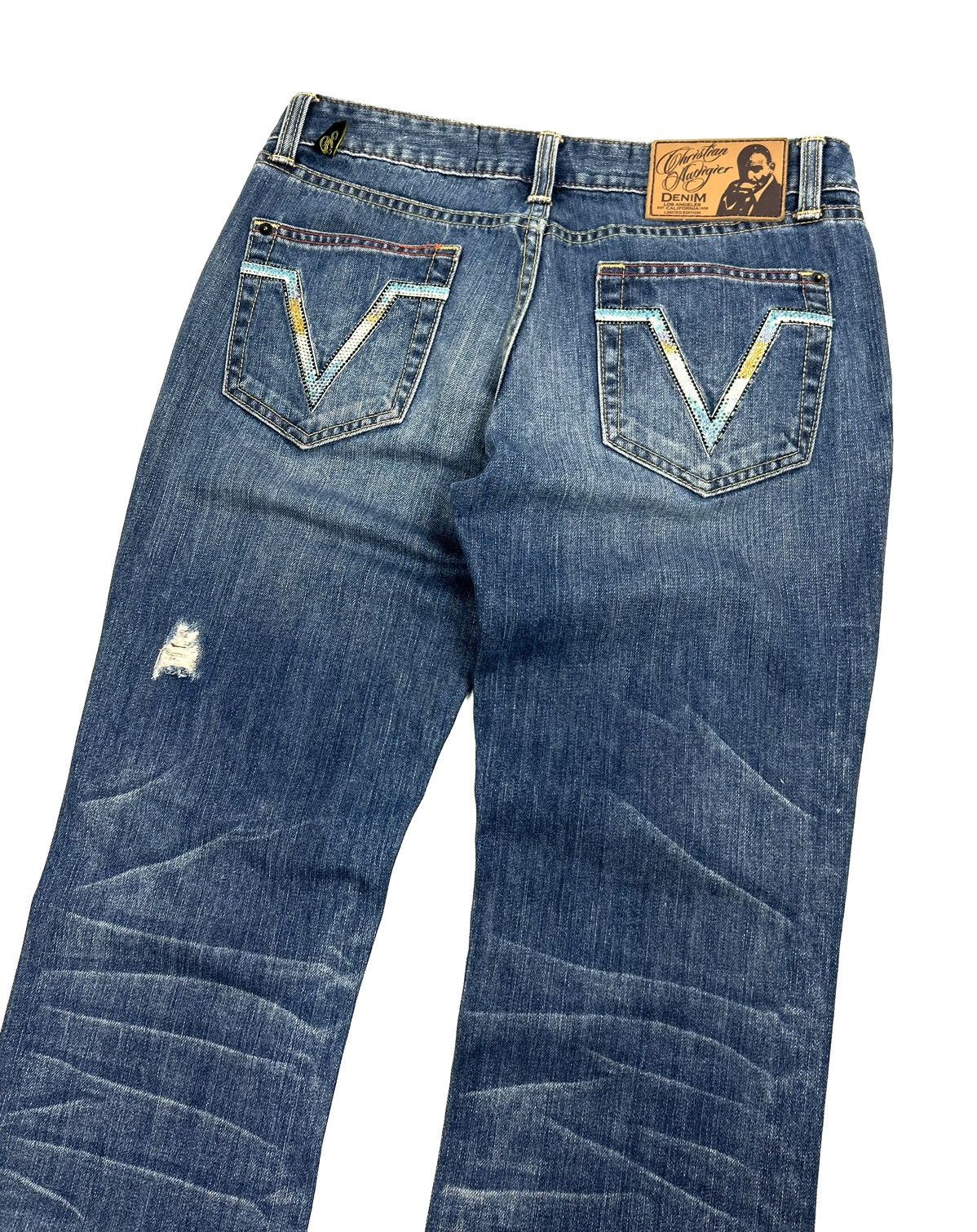 Christian Audigier Christian Audigier Limited Edition Faded Jeans Women’s Y2K Size 30" / US 8 / IT 44 - 6 Thumbnail