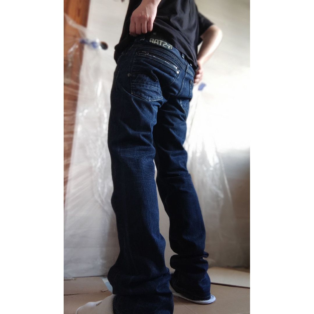G-Star Skinny Baggy Stacked Pants Semi Flared Alt Neo Denim Goth 32 Size US 32 / EU 48 - 1 Thumbnail