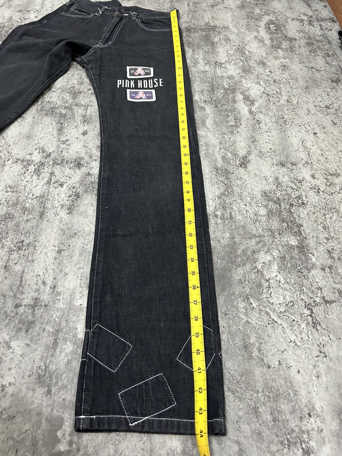 Japanese Brand × Karl Helmut × Pink House Pink House Bear Photo jeans Size US 27 - 23 Thumbnail