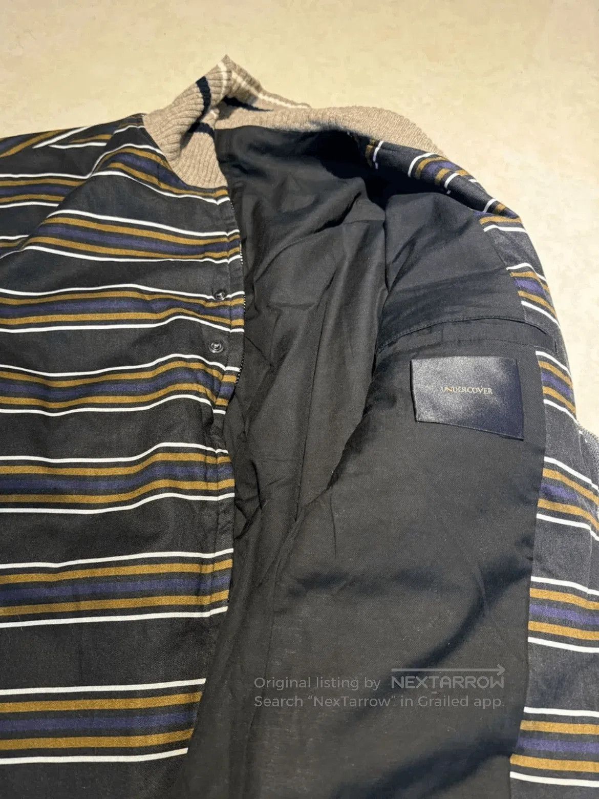 Undercover Sz 3 Undercover Horizontal Stripe Zip-up Bomber. Size US L / EU 52-54 / 3 - 4 Thumbnail
