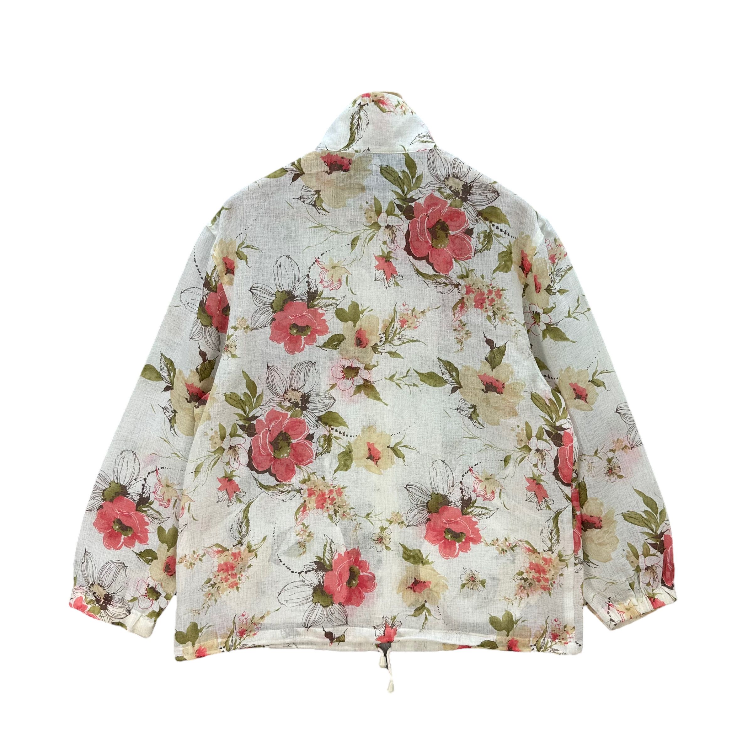 Japanese Brand VINTAGE FLOWER JACKET / LIGHT JACKET #7942-191 Size M / US 6-8 / IT 42-44 - 9 Thumbnail