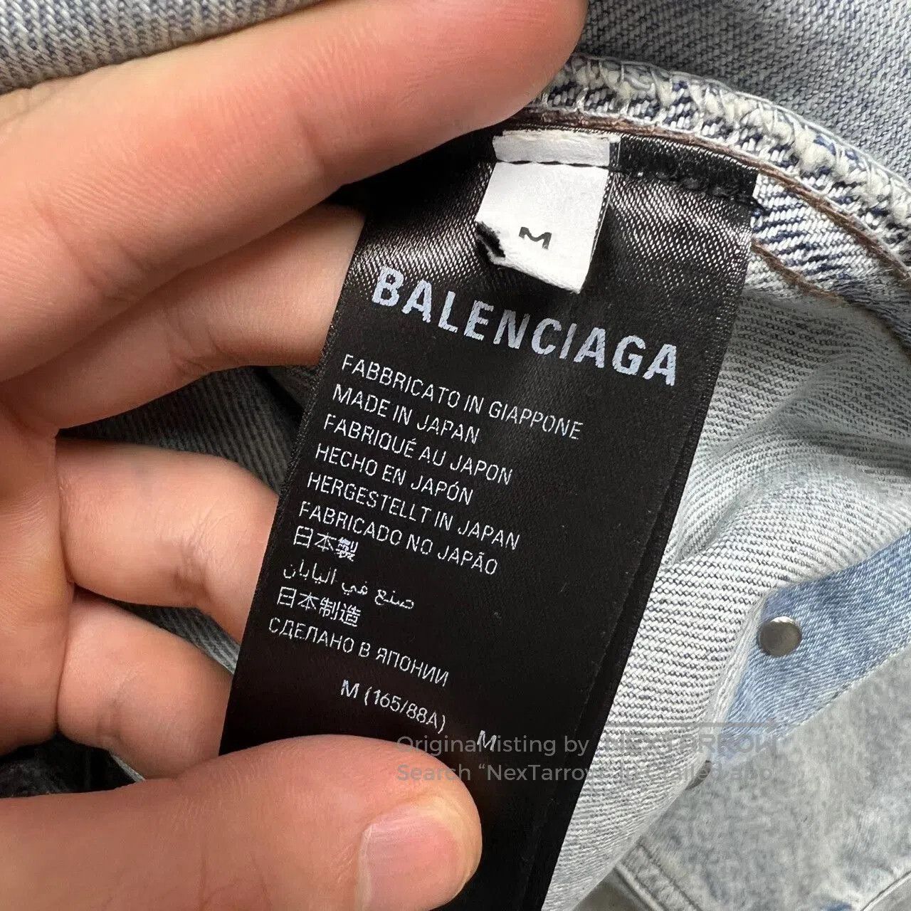 Balenciaga Balenciaga Vintage Style Denim Jacket Light Blue. Size US M / EU 48-50 / 2 - 5 Thumbnail