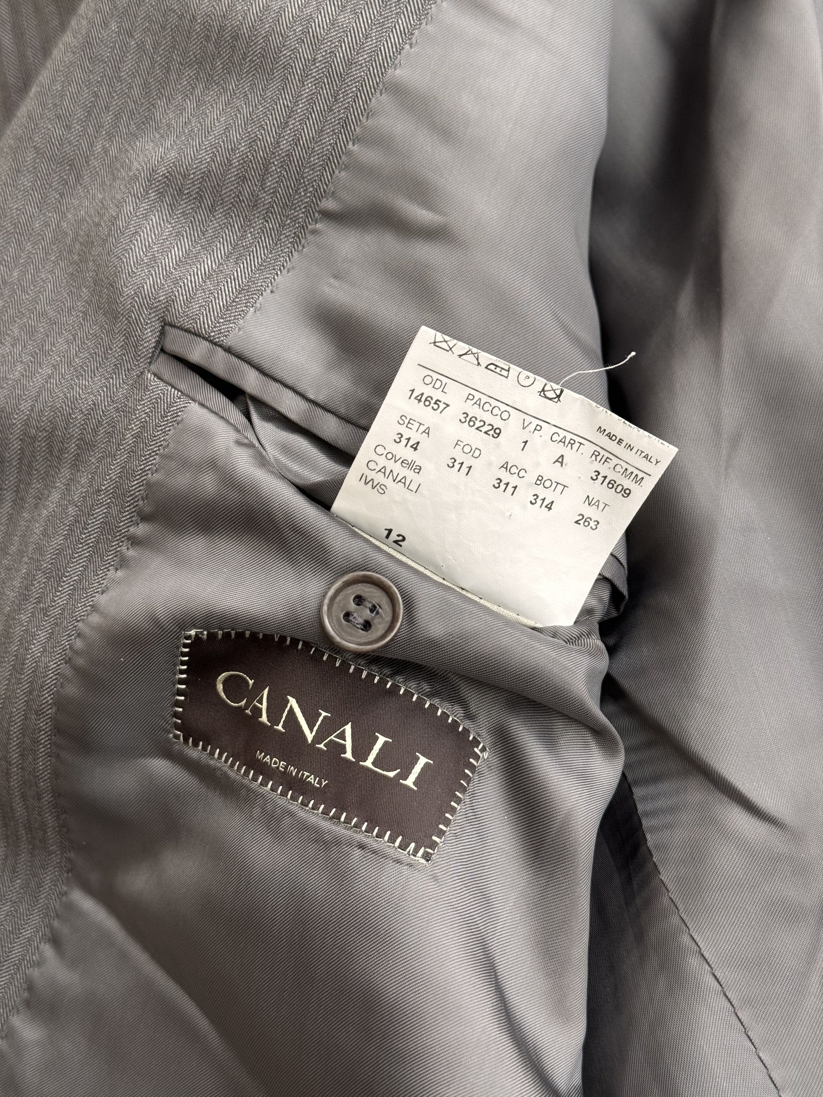 Canali × Vintage Vintage Canali Covela Luxury Pure Wool Formal Suit Size 56R Size 54R - 19 Thumbnail