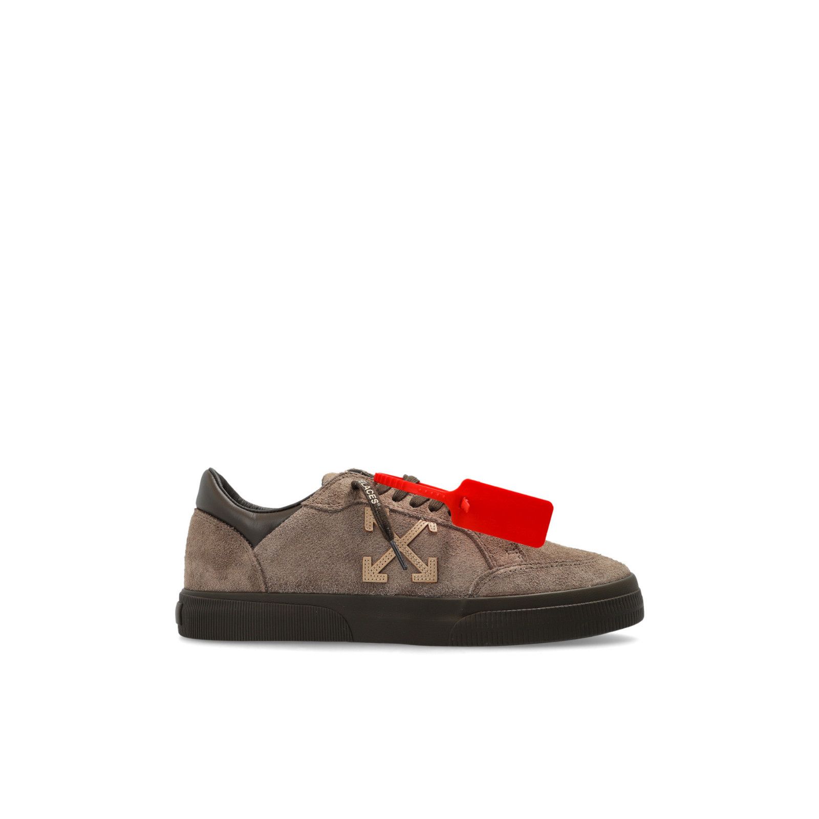 OFF-WHITE Vulc Low Brown Suede Sneakers New & Authentic (Men