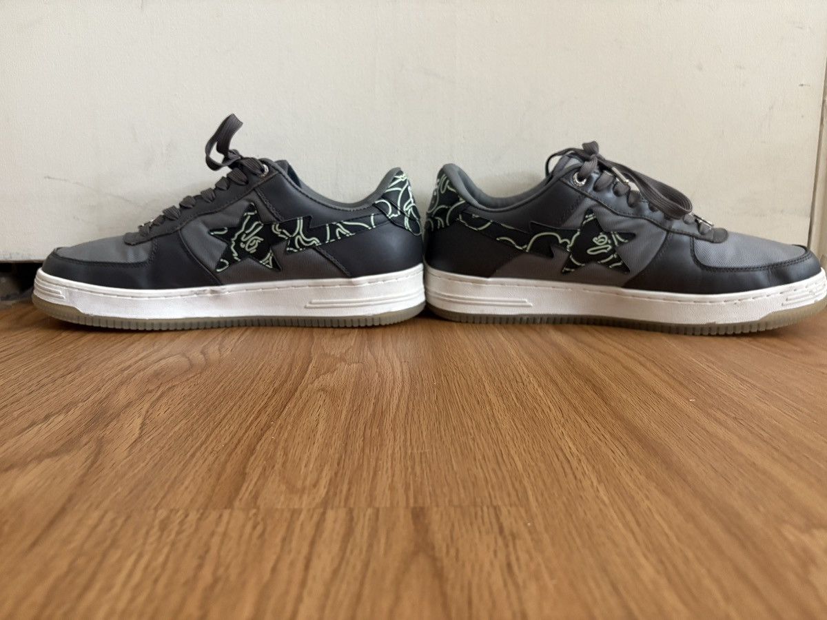Bape Bapesta 'Text Code Camo - Charcoal' 2022 Size US 11 / EU 44 - 9 Thumbnail