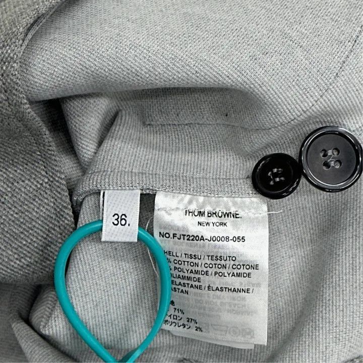 Thom Browne Thom Browne Gray Striped Blazer for Women -2507 Size S / US 4 / IT 40 - 5 Thumbnail