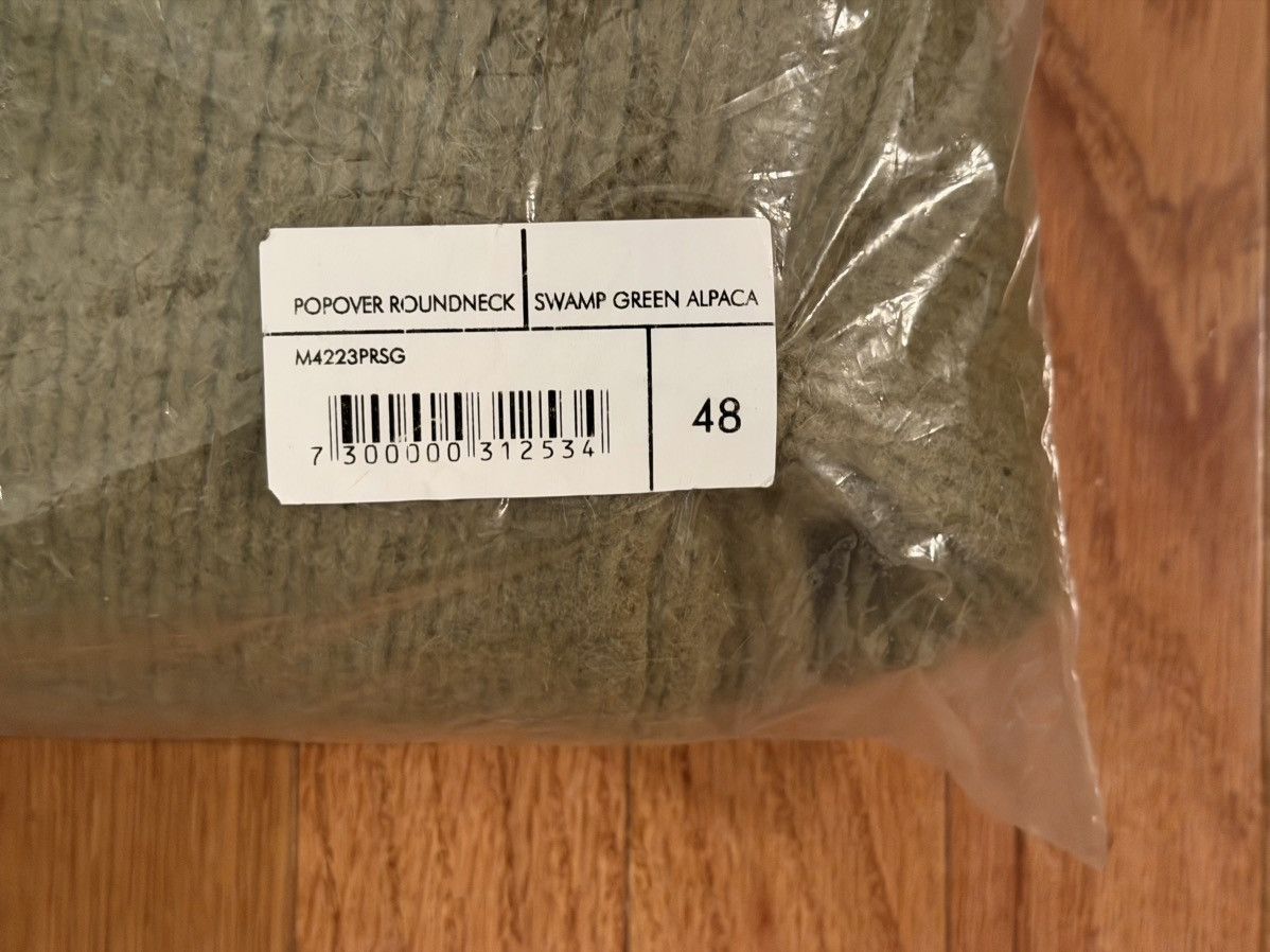 Our Legacy Our Legacy Drop Shoulder Alpaca Crew Knit in Swamp Green Size US M / EU 48-50 / 2 - 9 Thumbnail