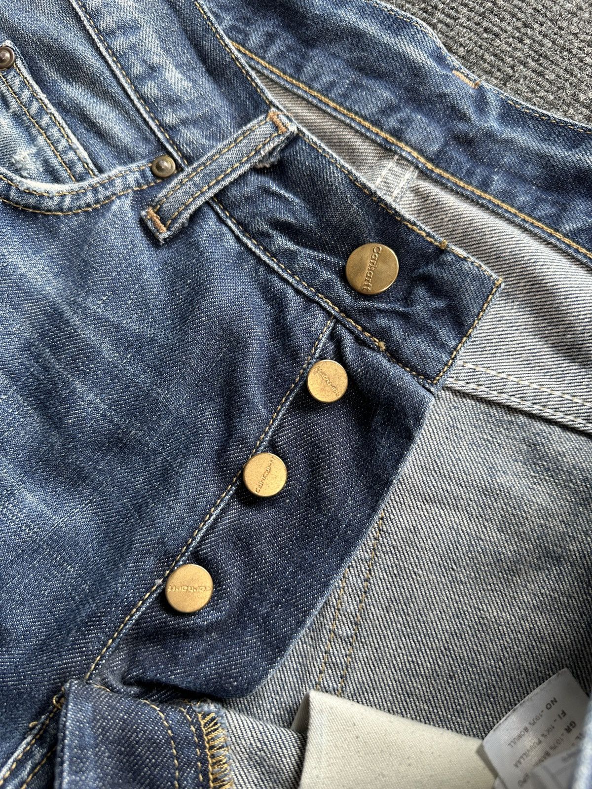 Carhartt Distressed CARHARTT Texas Pants Denim Blue Jeans Size US 29 - 10 Thumbnail