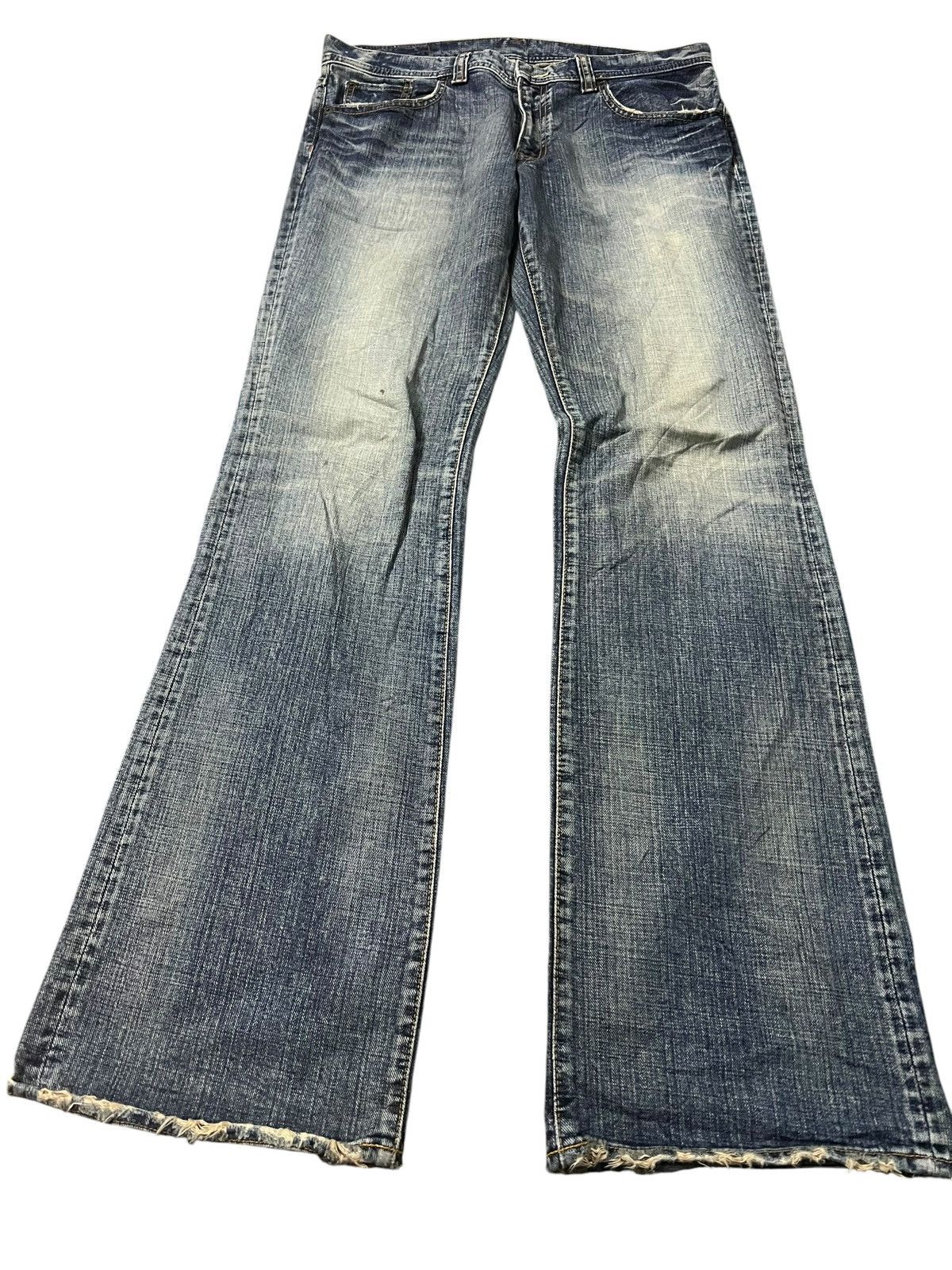 Japanese Brand Bootcut GL Heart Mud Wash Jean Size US 34 / EU 50 - 1 Thumbnail