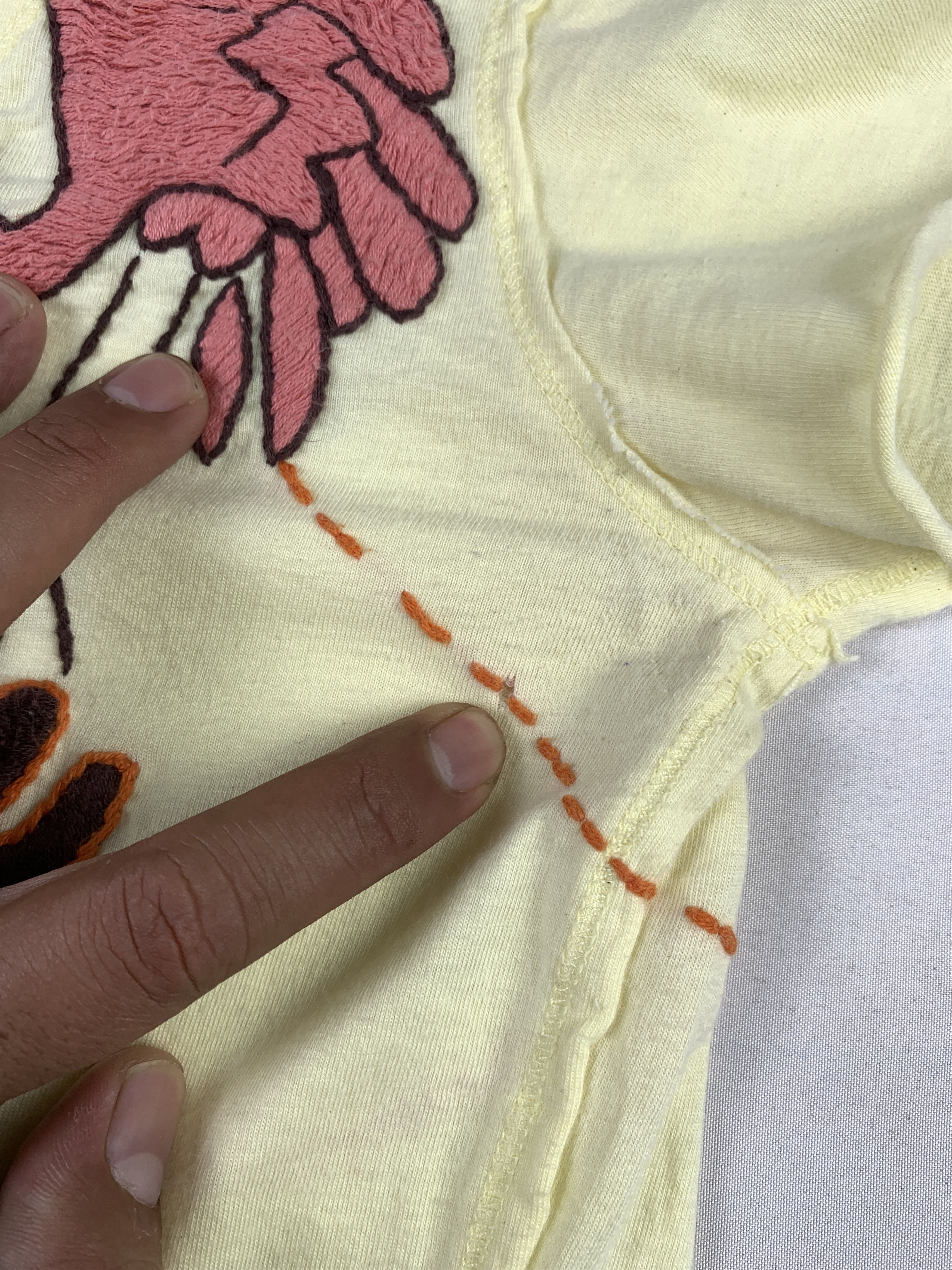 Japanese Brand Paradise Lemon Flamengo Embroidered Boob Tee (M) Size M / US 6-8 / IT 42-44 - 12 Thumbnail