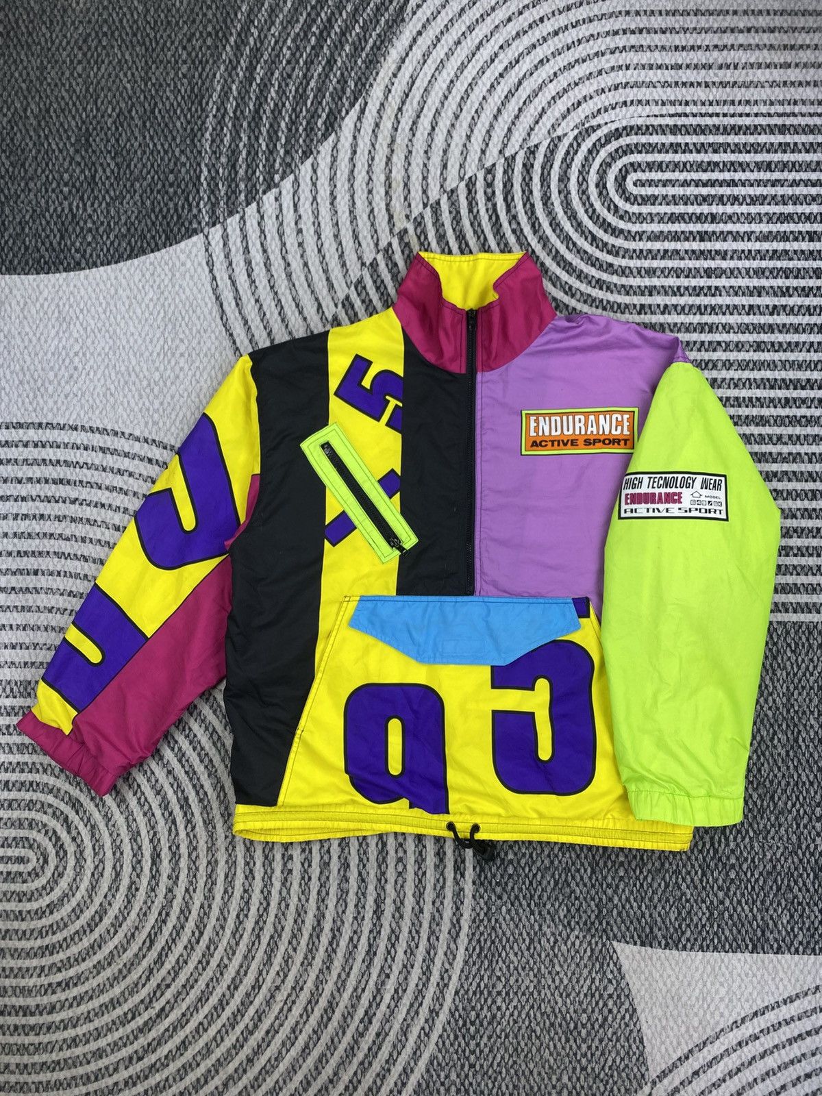 Japanese Brand 🔥Endurance Active Sport Multicolor Pullover Anorak Jacket Size US XL / EU 56 / 4 - 1 Thumbnail