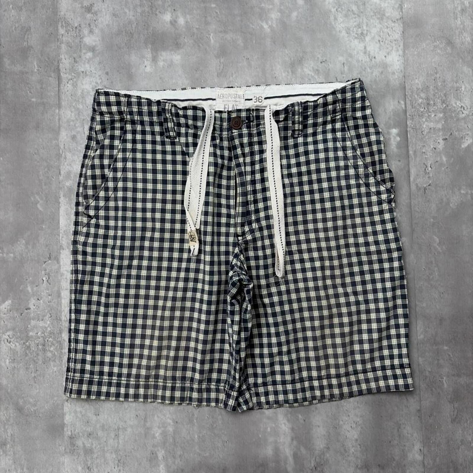 Aeropostale Y2K Black Aeropostale Grunge Gothic Plaid Surf Baggy Shorts Size US 36 / EU 52 - 1 Thumbnail