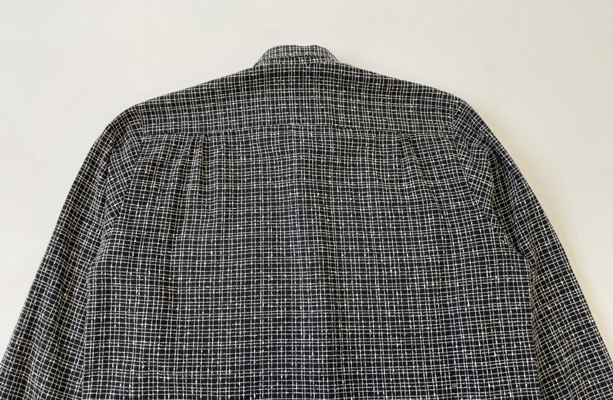 Our Legacy Dark Blue ‘Grid Check Boucle’ Shirt Size US S / EU 44-46 / 1 - 11 Thumbnail