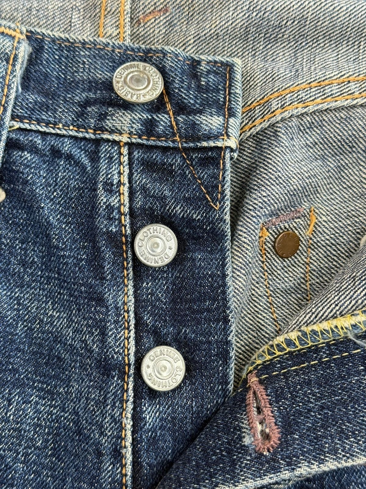 Denime Vintage Denime Japan Blue Faded Loose Style Jeans Size US 32 / EU 48 - 6 Thumbnail