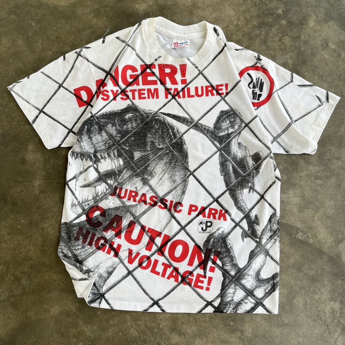 Other Vintage 90s Jurassic Park T-Shirt OVP Dinosaur Danger Movie Size US M / EU 48-50 / 2 - 1 Thumbnail