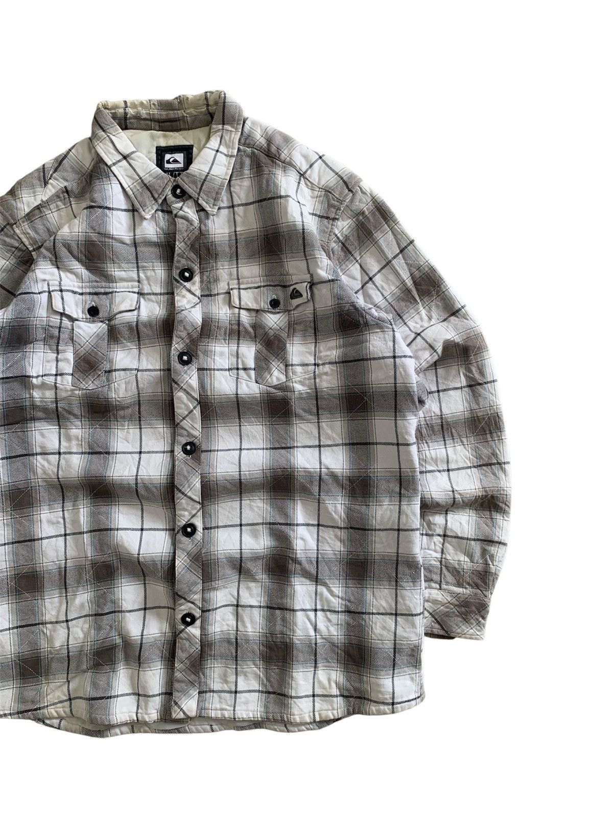 Quiksilver Vintage Quiksilver Flannel Quilted Jacket Size US XL / EU 56 / 4 - 3 Thumbnail