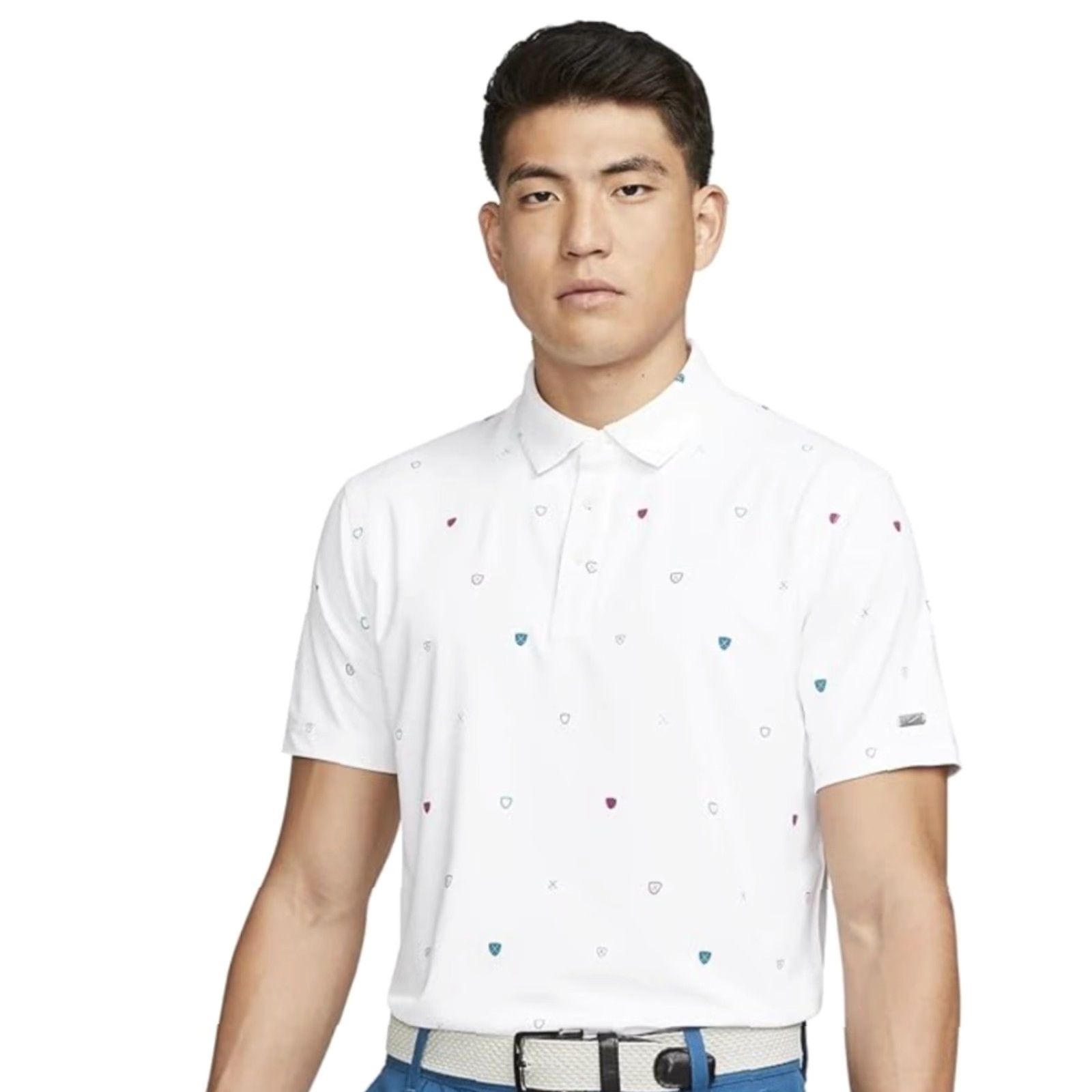Nike Nike Golf Polo Shirt Mens Dri-FIT Player Printed White S DH0645-100 Belleair Size US S / EU 44-46 / 1 - 2 Thumbnail