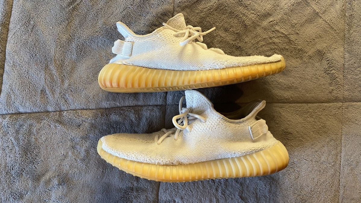 Adidas × Yeezy Adidas Yeezy Boost 350v2 Cream White Size US 10.5 / EU 43-44 - 2 Thumbnail