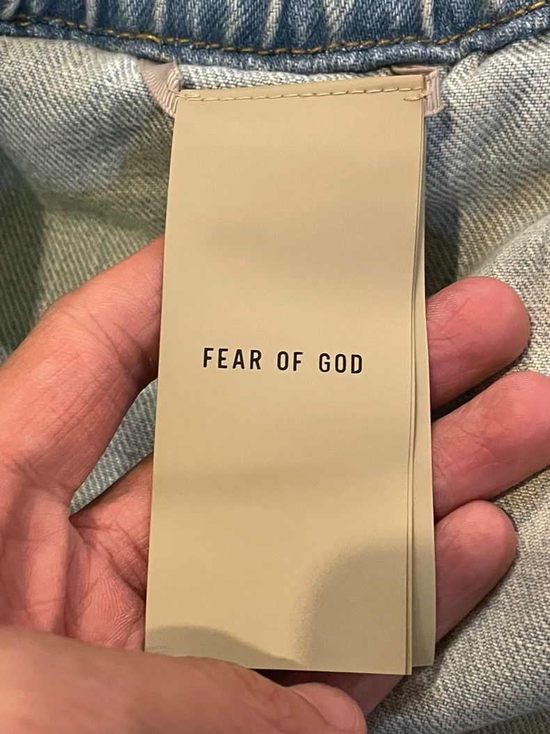 Fear of God Fear of God Streamer striped cropped denim shorts Size US 28 / EU 44 - 4 Thumbnail