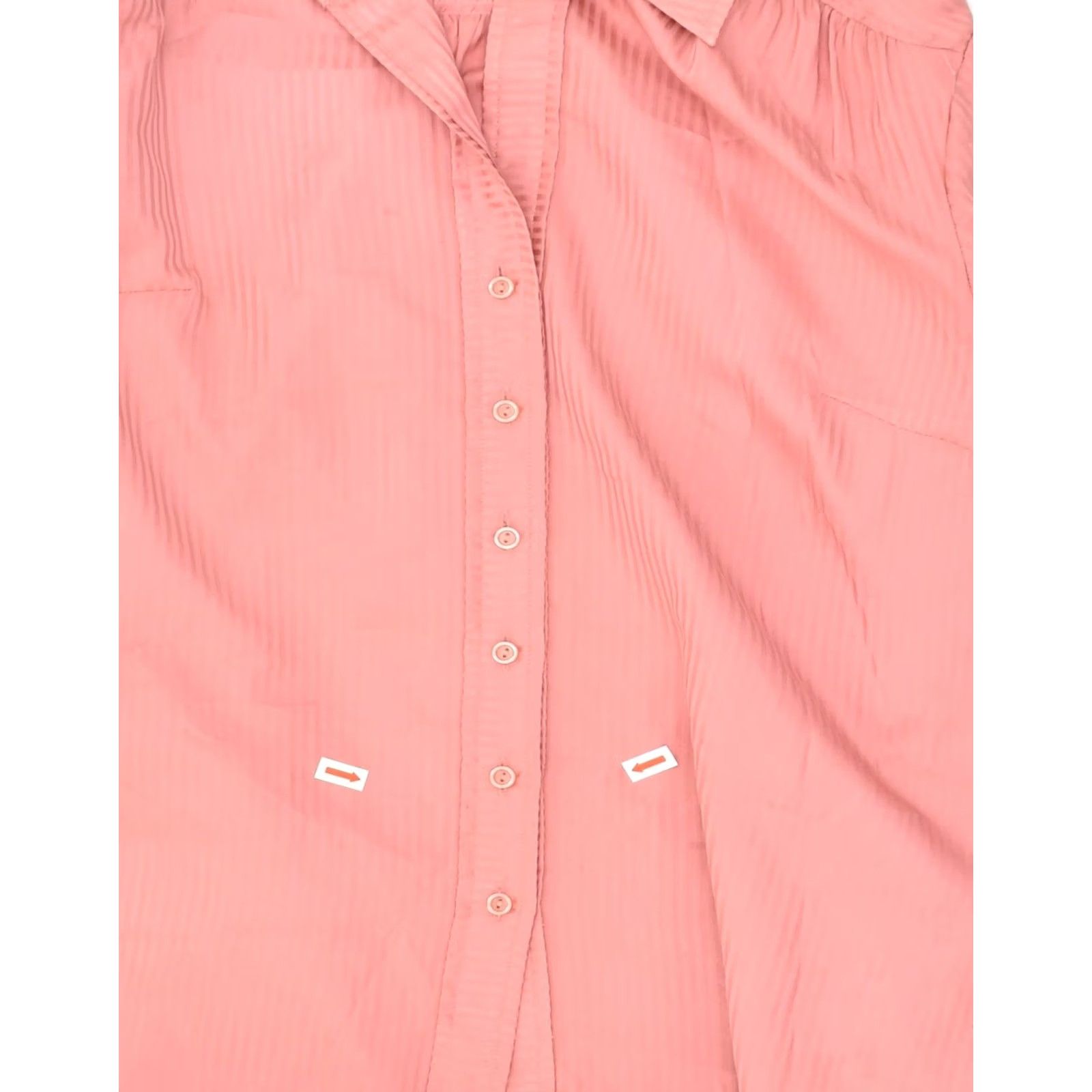 Pinko VINTAGE Womens Shirt EU 40 Medium Pink Striped Polyester Size M / US 6-8 / IT 42-44 - 3 Thumbnail