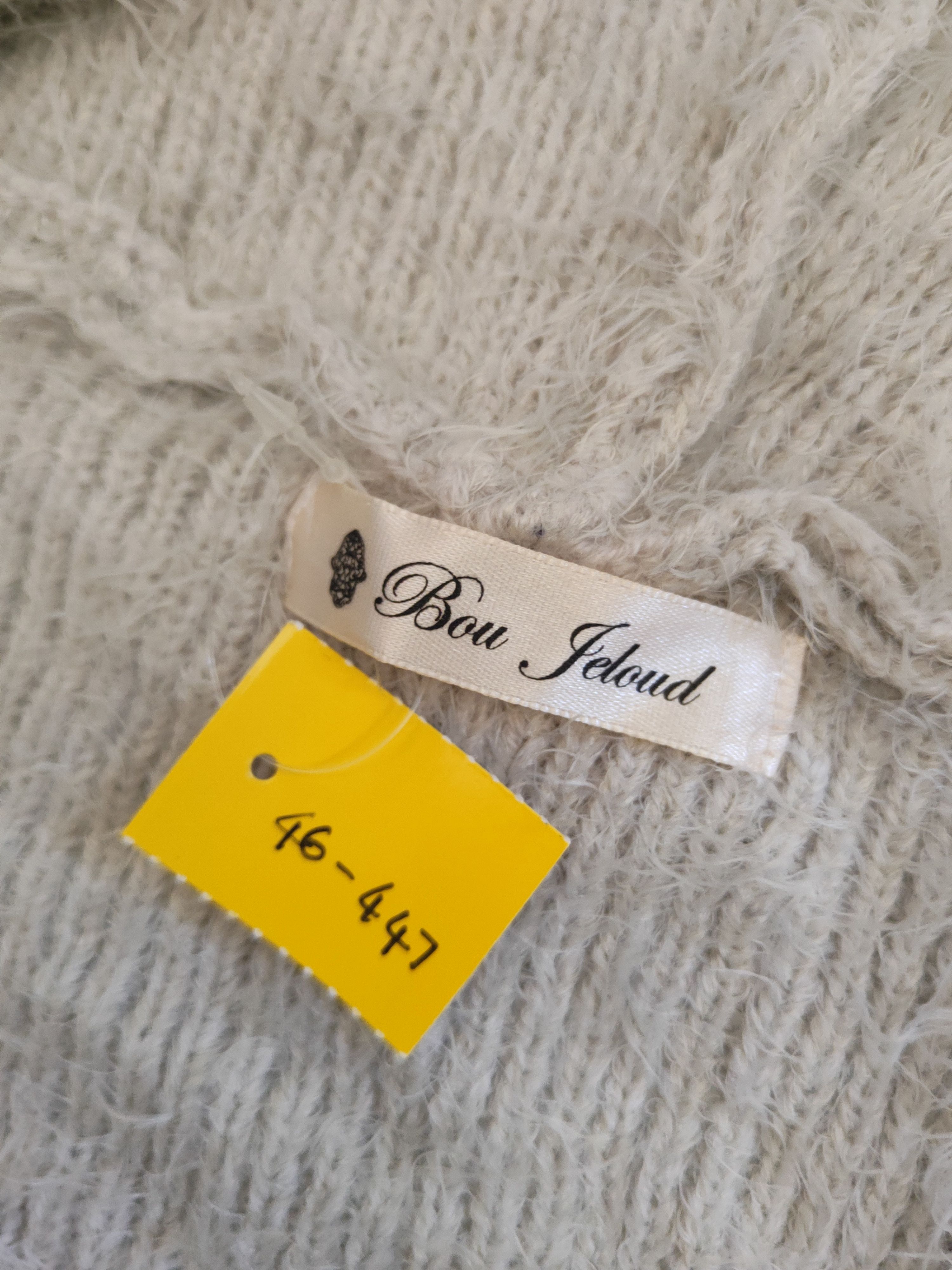 Japanese Brand DL Bou Jeloud Gray Fur Mohair Knitwear Cardigans #46-447 Size S / US 4 / IT 40 - 12 Thumbnail