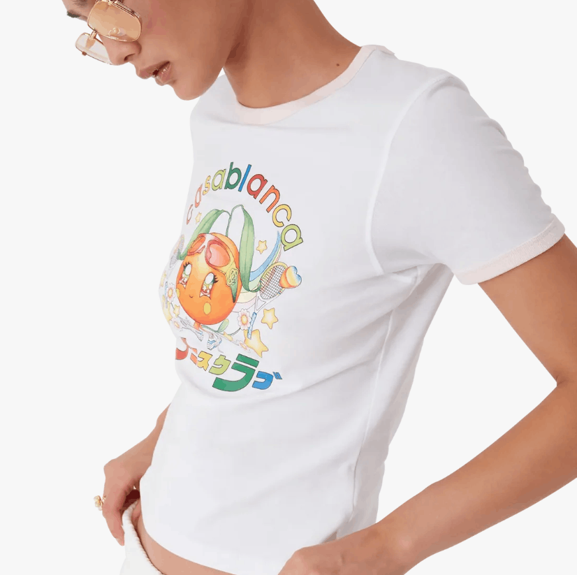 Casablanca BNWT AW25 CASABLANCA ORANGE MASCOT TSHIRT L Size L / US 10 / IT 46 - 13 Thumbnail
