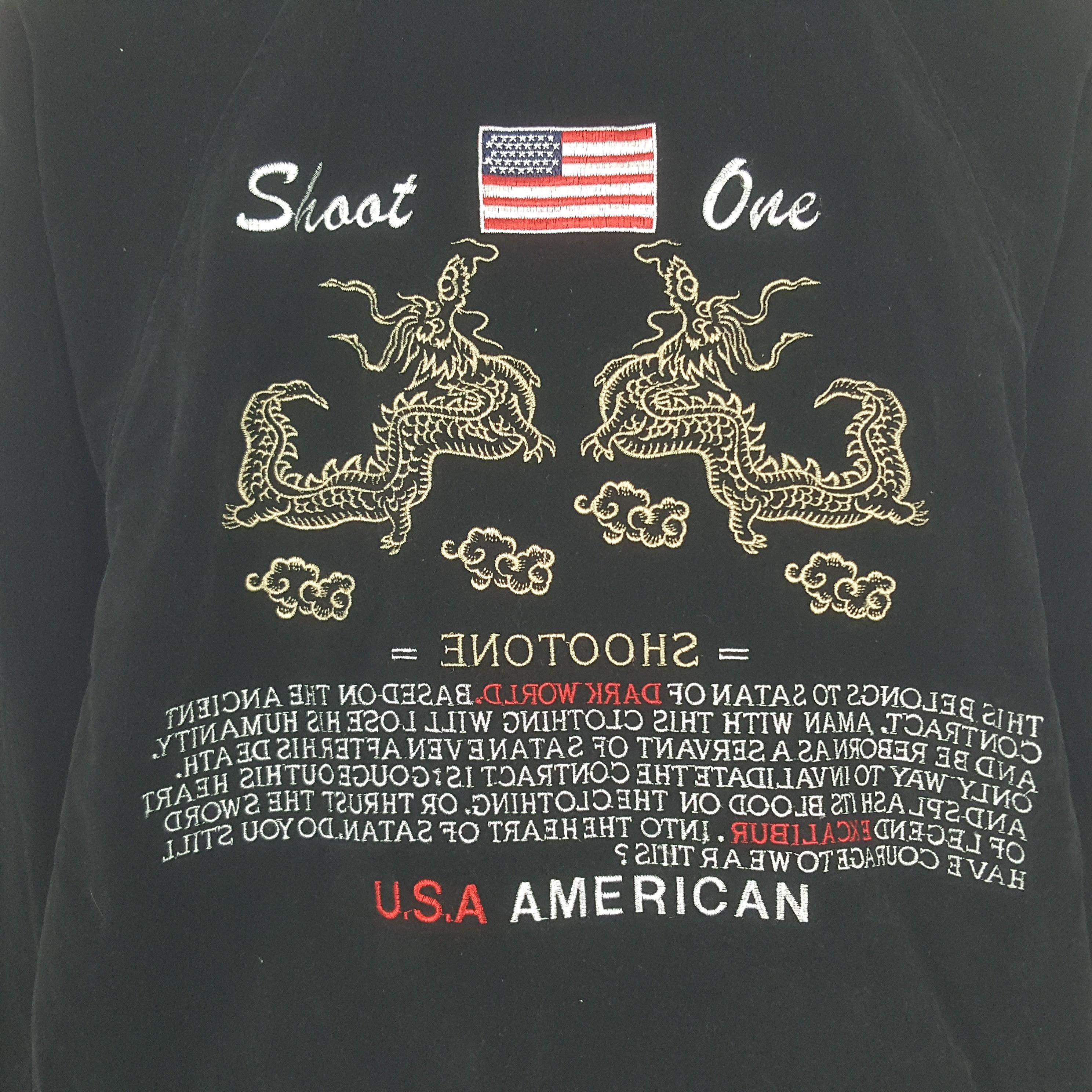 Vintage Vintage Sukajan Shoot One American Los Angeles Jacket Size US M / EU 48-50 / 2 - 8 Thumbnail