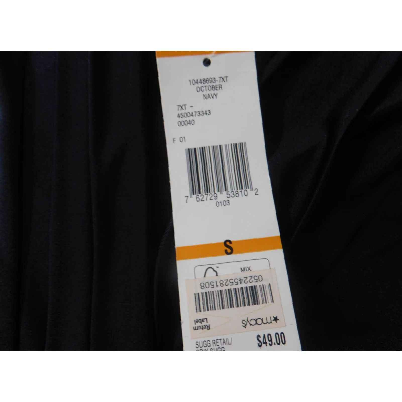 Jones New York Jones New York Womens Blouse S Blue Cap Sleeve Pullover Crew Neck Casual Button Polyester Rayon Stretch Classic Regular Shirt Size S / US 4 / IT 40 - 6 Thumbnail