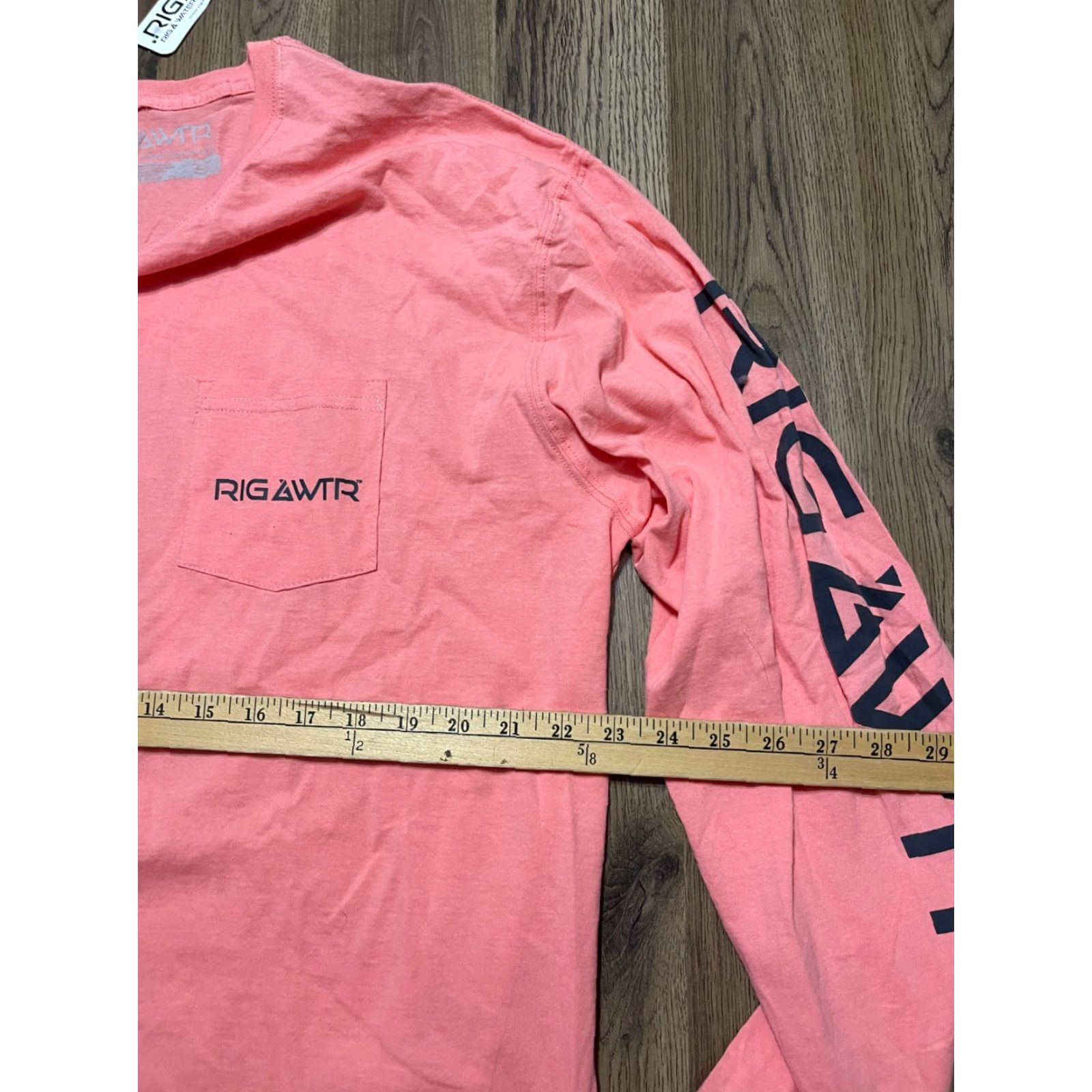 Vintage RIGA WTR Shirt Mens XL Pink Long Sleeve Pocket NWT Size US XL / EU 56 / 4 - 7 Thumbnail