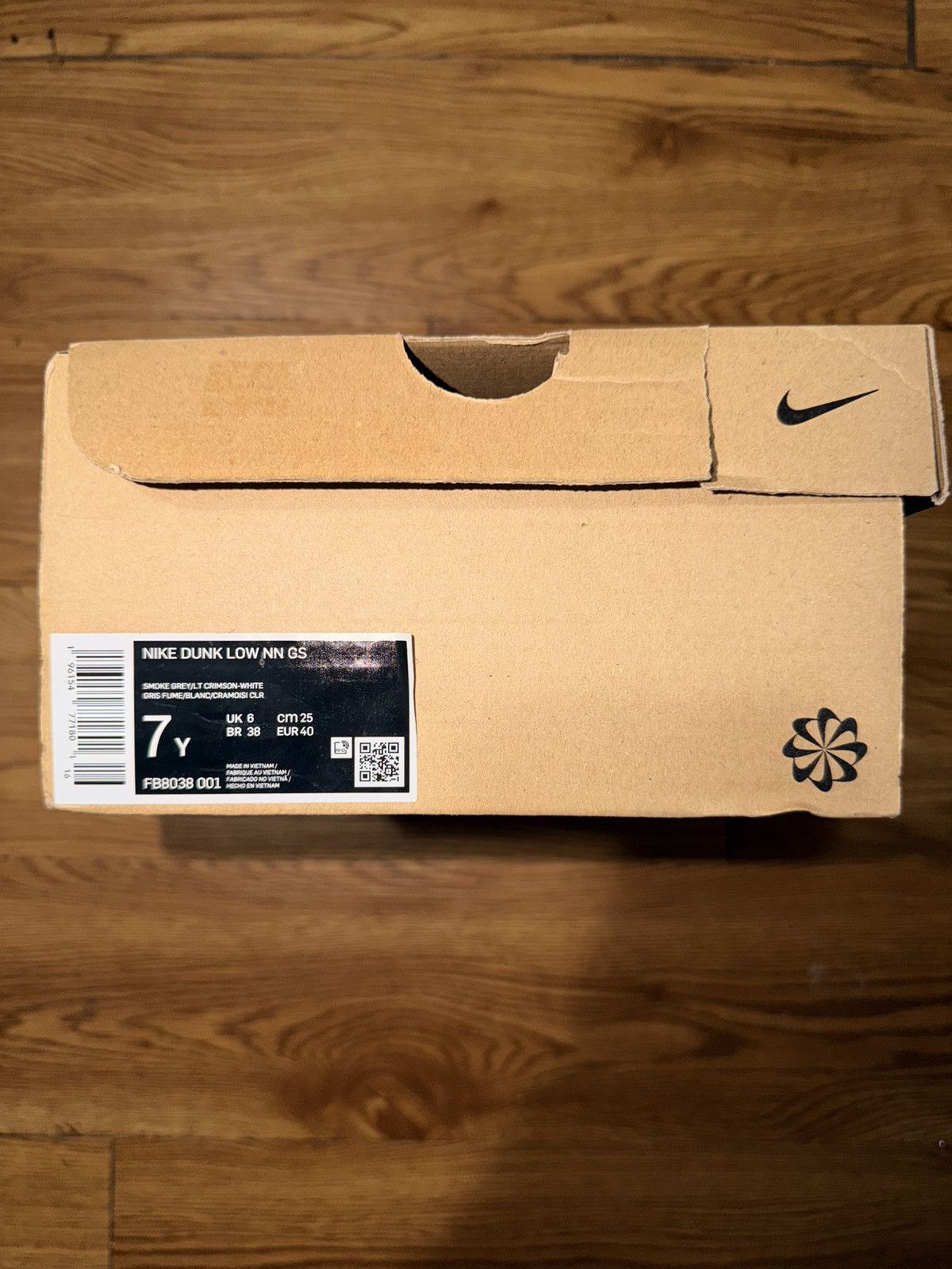 Nike Nike Dunk Low Next Nature Smoke Grey Light Crimson Sz 7Y Size US 7 / EU 40 - 5 Thumbnail