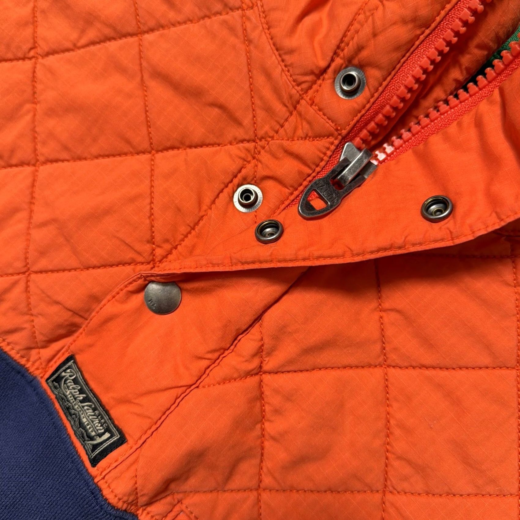 Polo Ralph Lauren VINTAGE Polo Ralph Lauren Sweater L Quilted Pullover Snap Chief Canoe Kayak Club Size US L / EU 52-54 / 3 - 7 Thumbnail