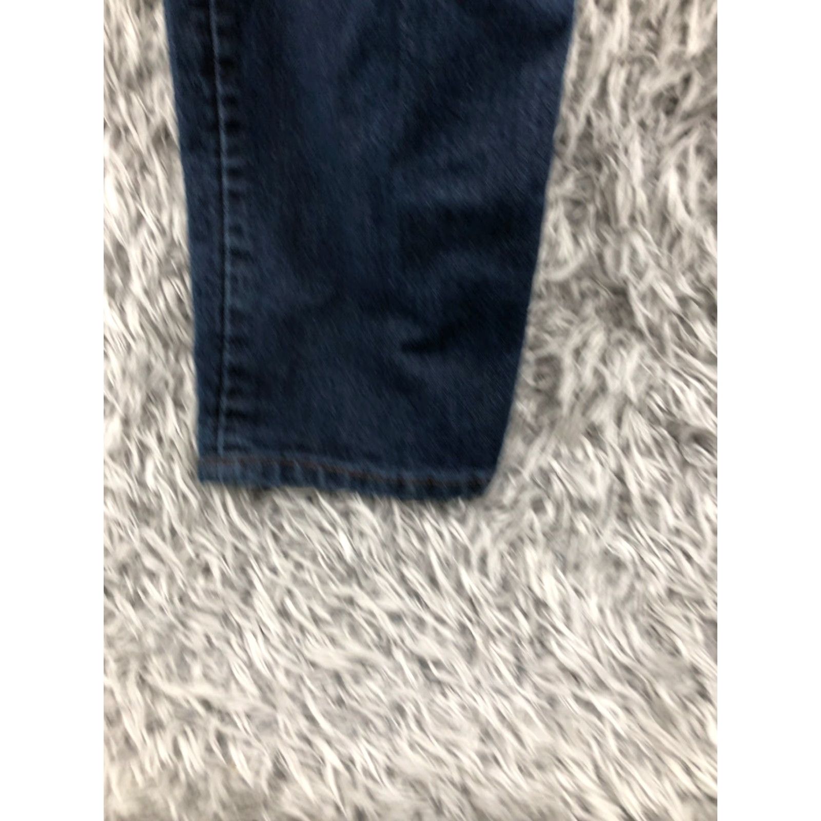 Loft LOFT Jeans Skinny 12 Womens Dark Blue Denim 5-Pocket Mid Rise Regular Fit Size 34" / US 12 / IT 48 - 7 Thumbnail