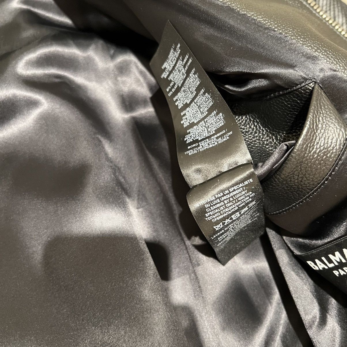 Balmain Balmain Leather Jacket in Medium Size US M / EU 48-50 / 2 - 8 Thumbnail